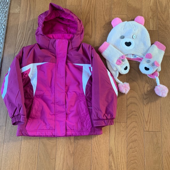 L.L. Bean Other - LL Bean Jacket and Children’s Place hat/mittens.